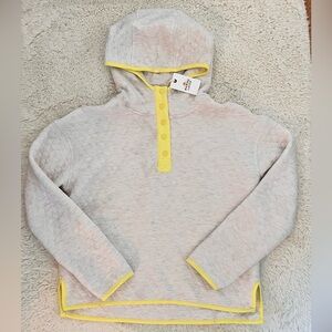 Marine Layer Women’s Gray Hoodie with Yellow Accents Sz Small
